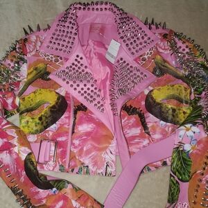 Cropped Azalea Wang faux leather